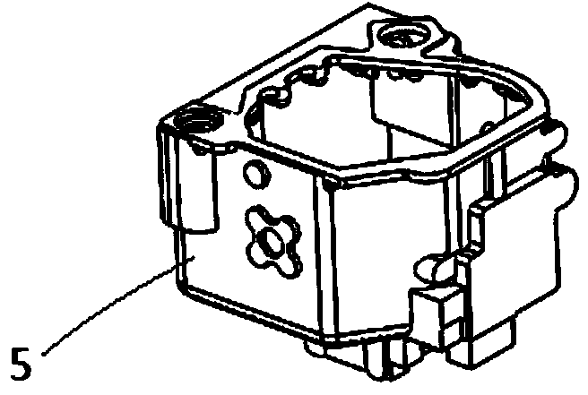 Evanescent mode pouring system of speed changing box body