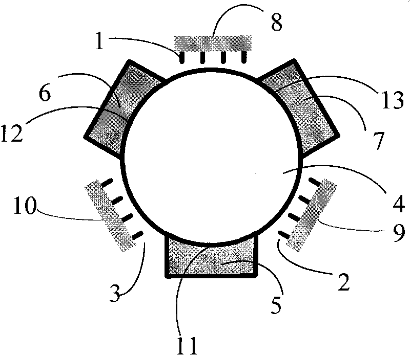 Semiconductor diode array side-pumped 2-micrometer laser module