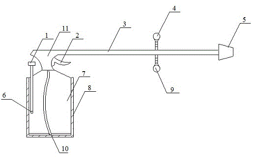 Ear-nose-throat medicine spraying device