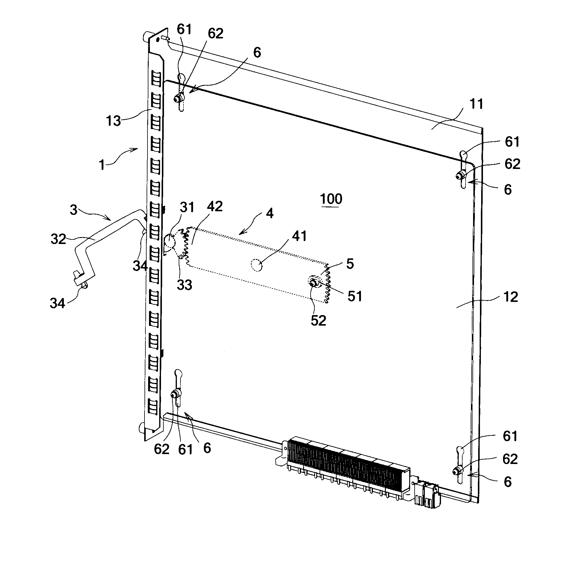 Pluggable mechanism, production board and subrack having the pluggable mechanism