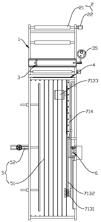 Production machine of flannelette winding drum