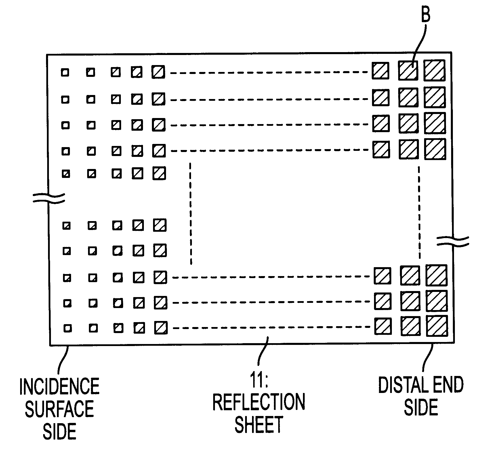 Surface light source device of side light type