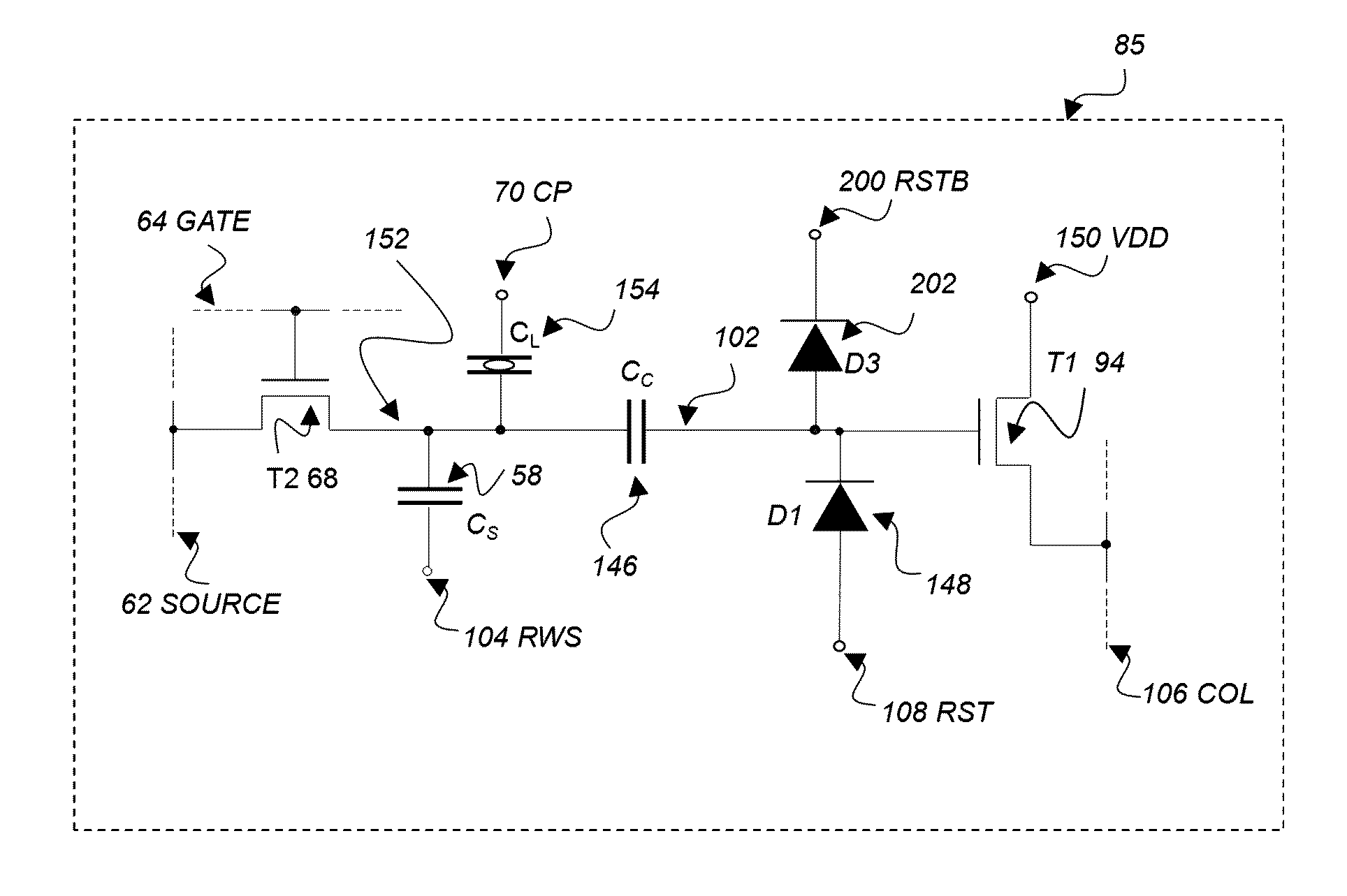 Array element circuit and active matrix device