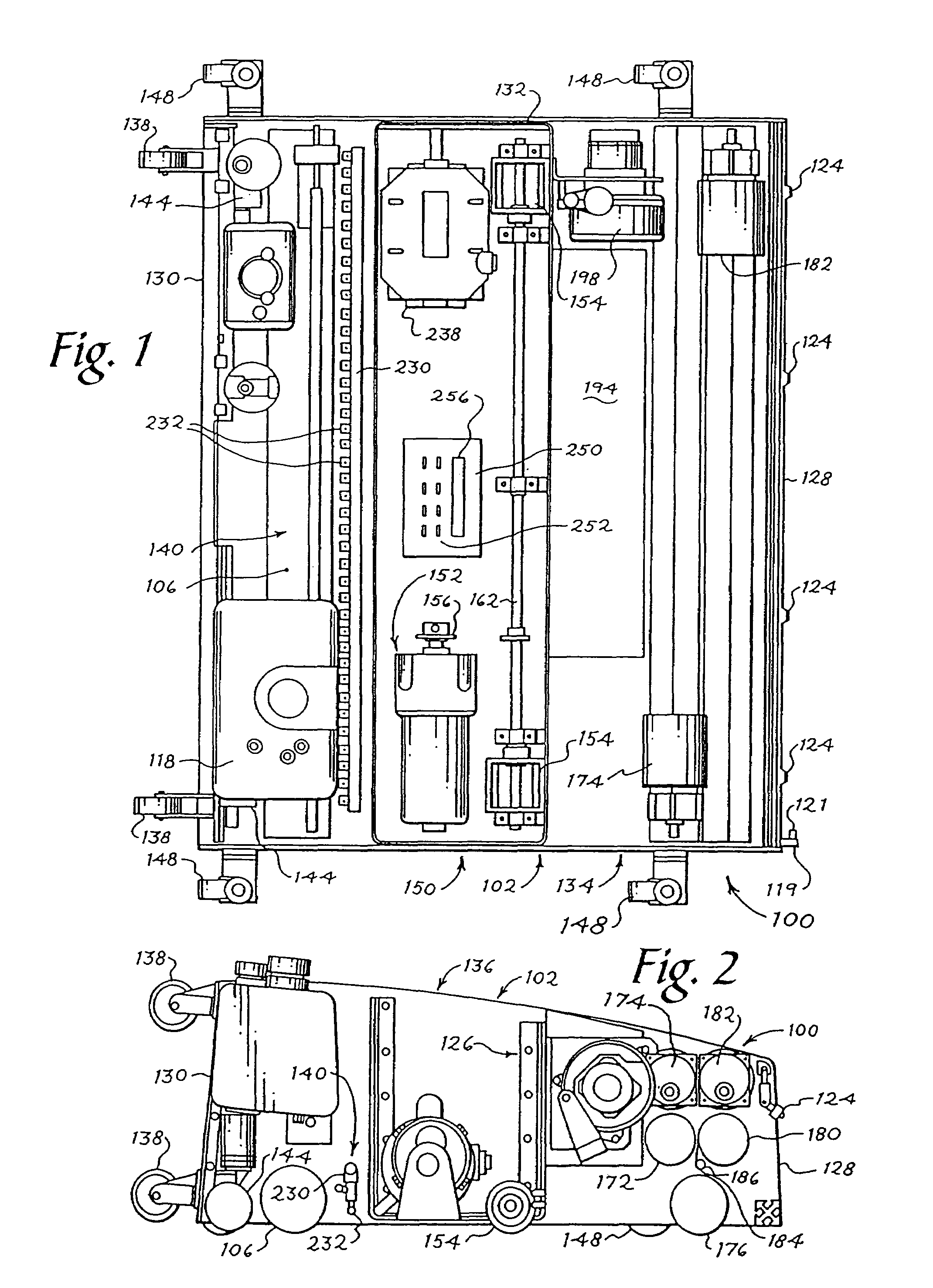 Bowling lane conditioning machine