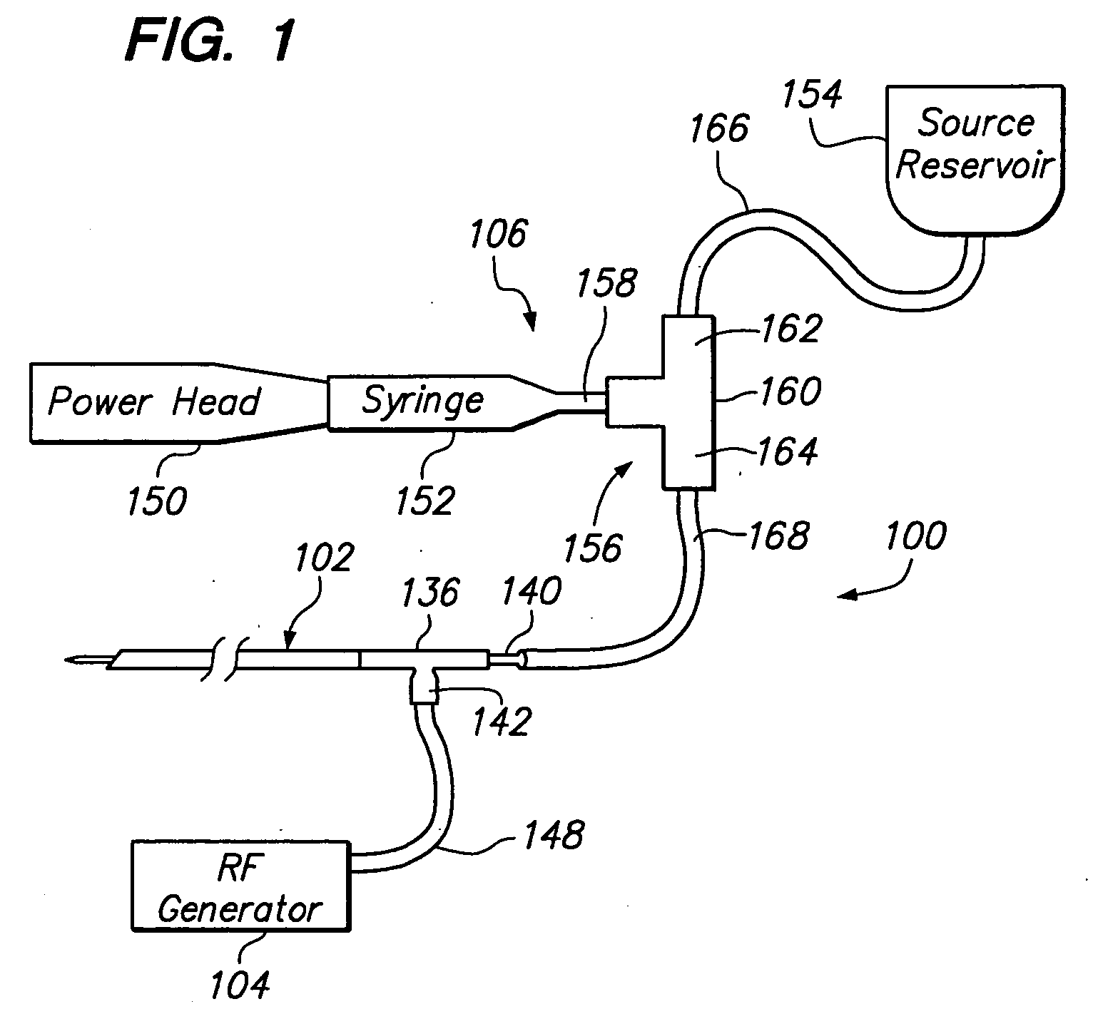 Ablation probe for delivering fluid through porous structure