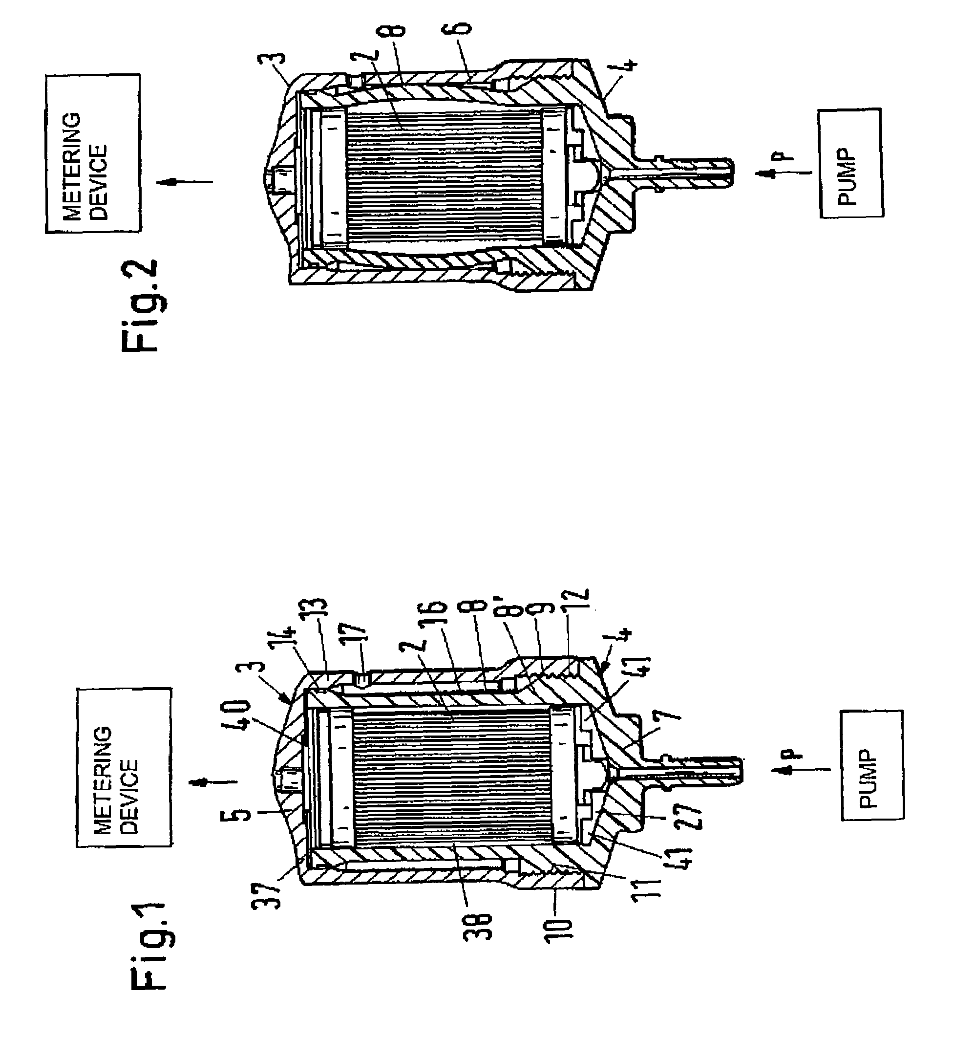 Filter unit for freezable liquids, particularly for a metering unit of an exhaust gas treatment device