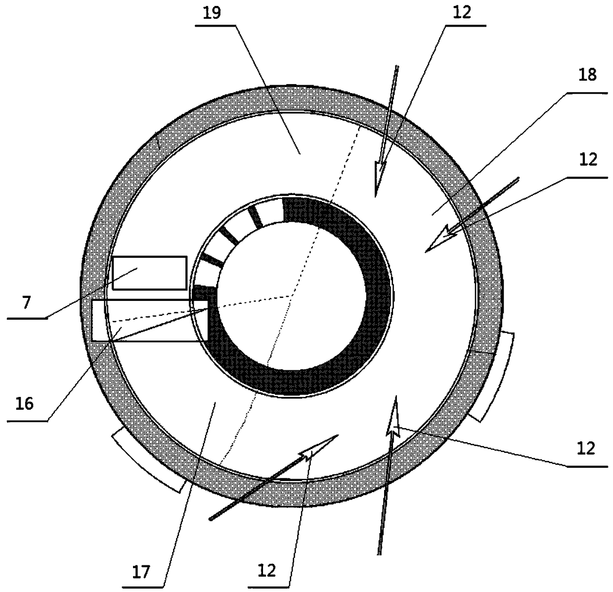 System for baking alloy materials processed by rotary cloth revolving furnace and operation method of system