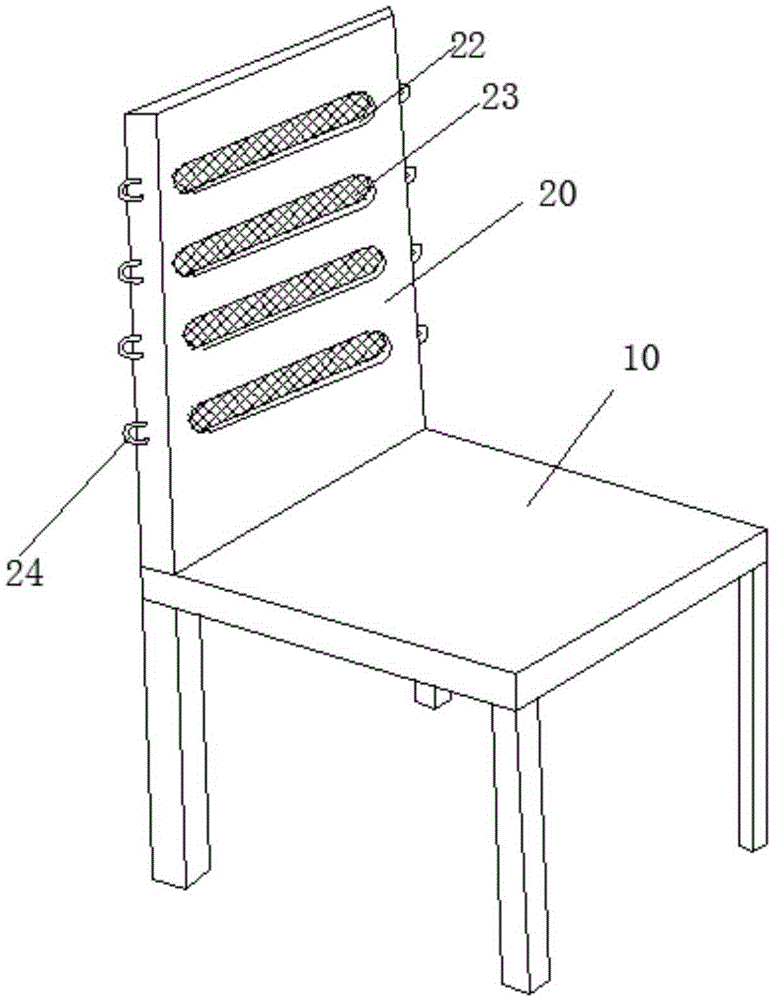 Novel flexible moxibustion physiotherapy chair