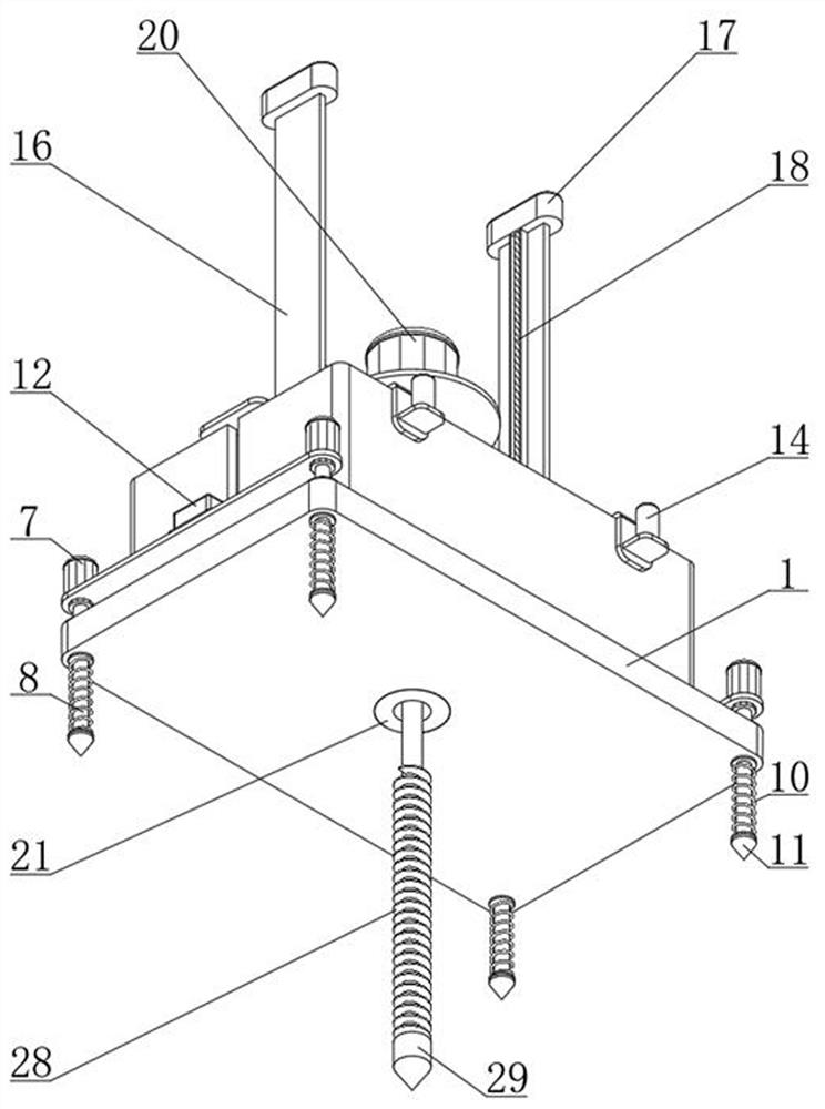 Land subsidence monitoring device for tunnel construction and detection method thereof