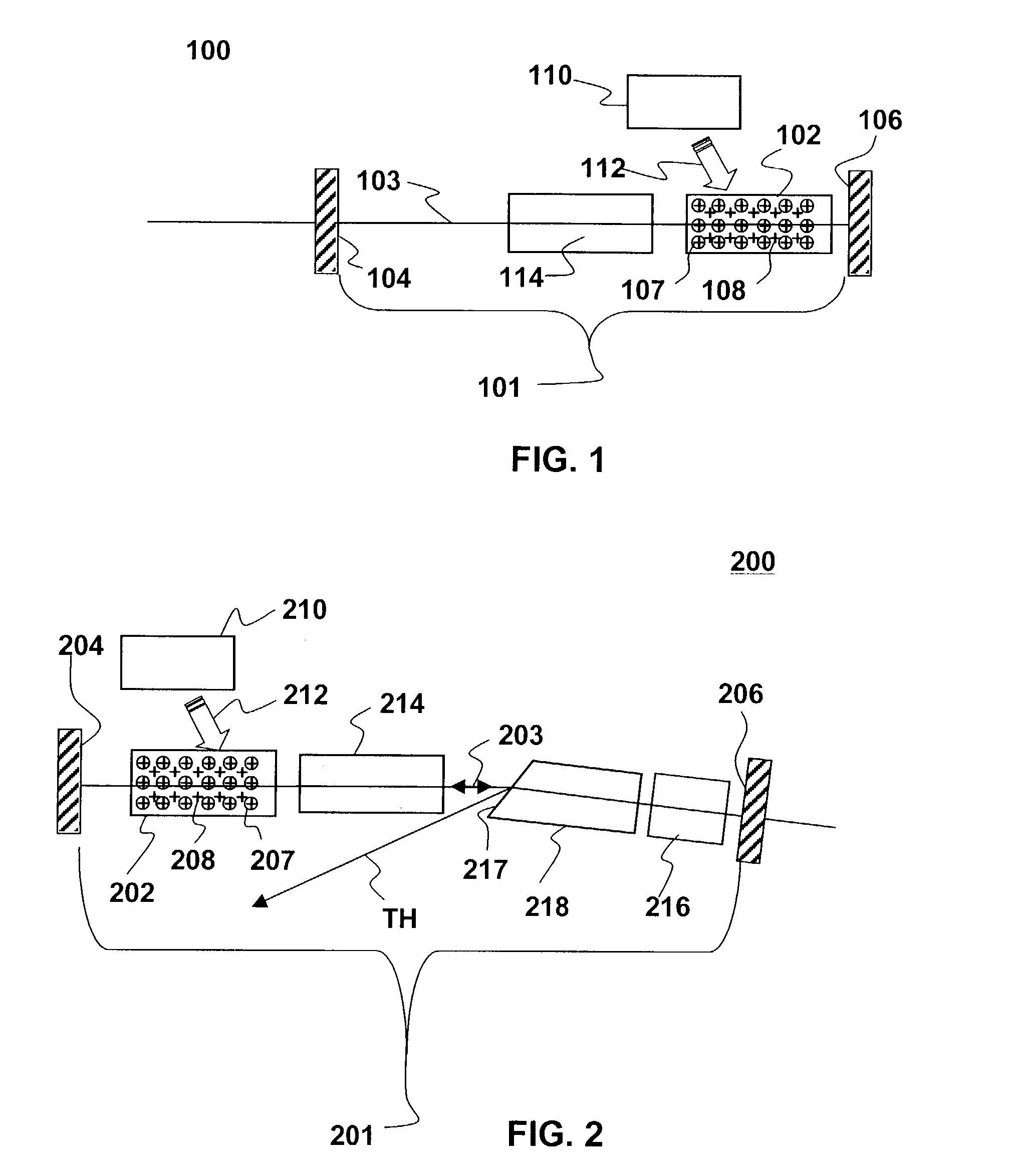 Laser resistant to internal ir-induced damage