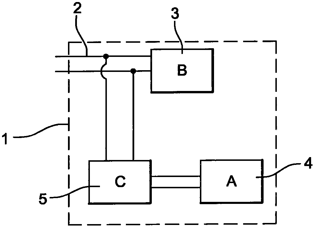 Power storage device for hybrid or electric motor vehicles, and associated electric power management method