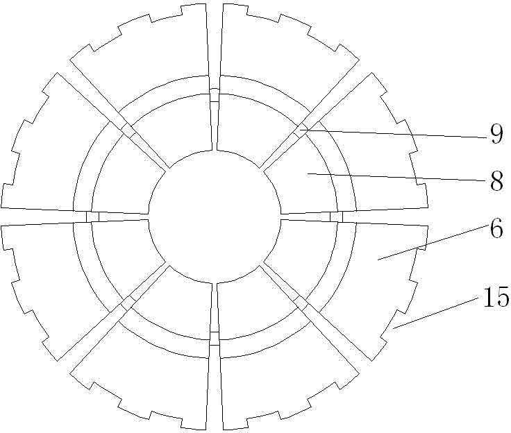 Hydraulic expansion assembled combination die for quenching ferrules