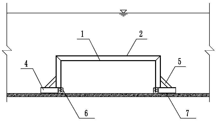 Maintenance method without water supply shutdown for large channel