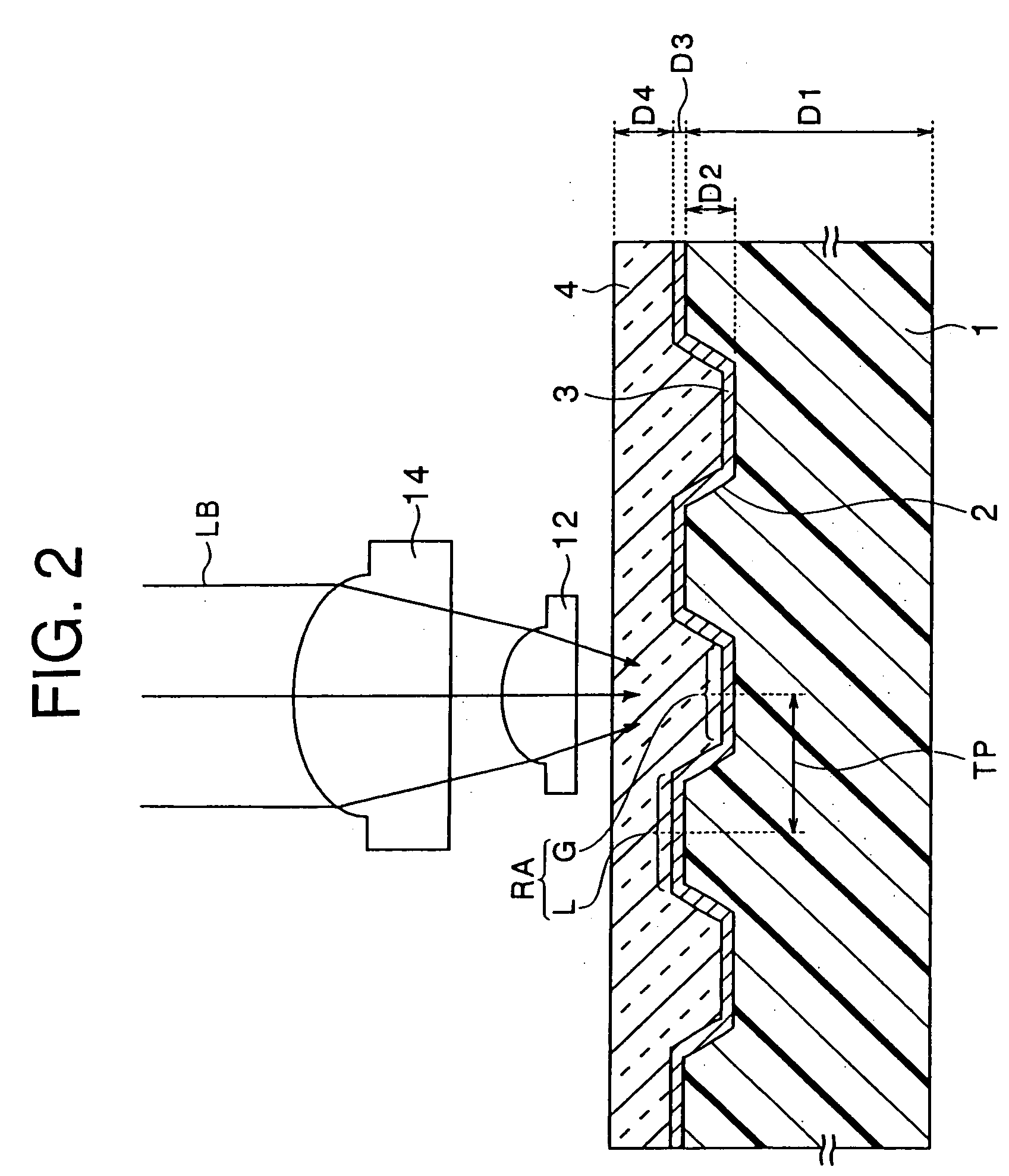 Optical recording medium with high density track pitch and optical disk drive for recording and playback of the same