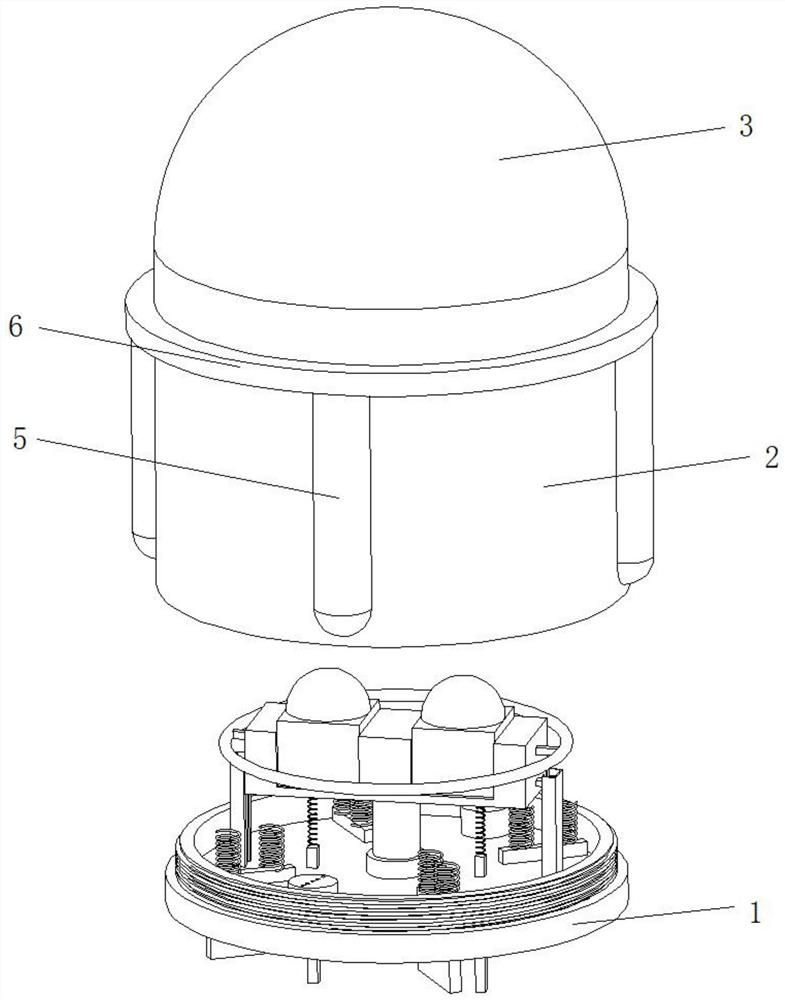 High-safety LED lamp based on metallic mercury expansion and heat dissipation