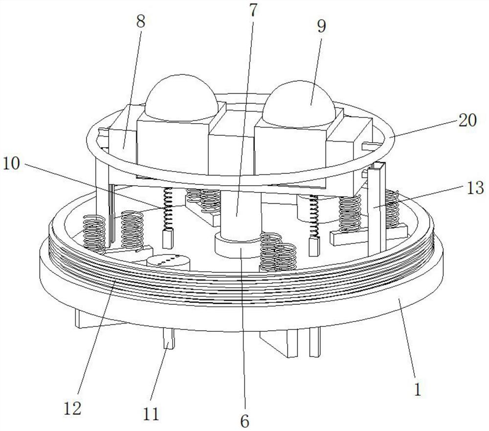 High-safety LED lamp based on metallic mercury expansion and heat dissipation