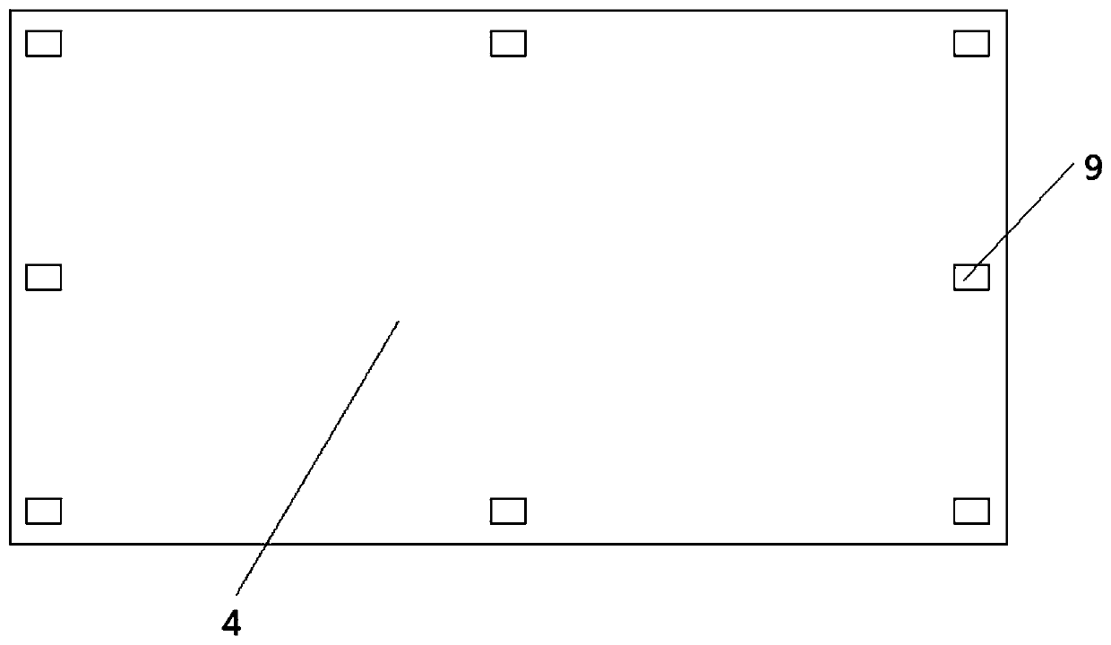 Detection device for detecting bonding quality of glass shielding door