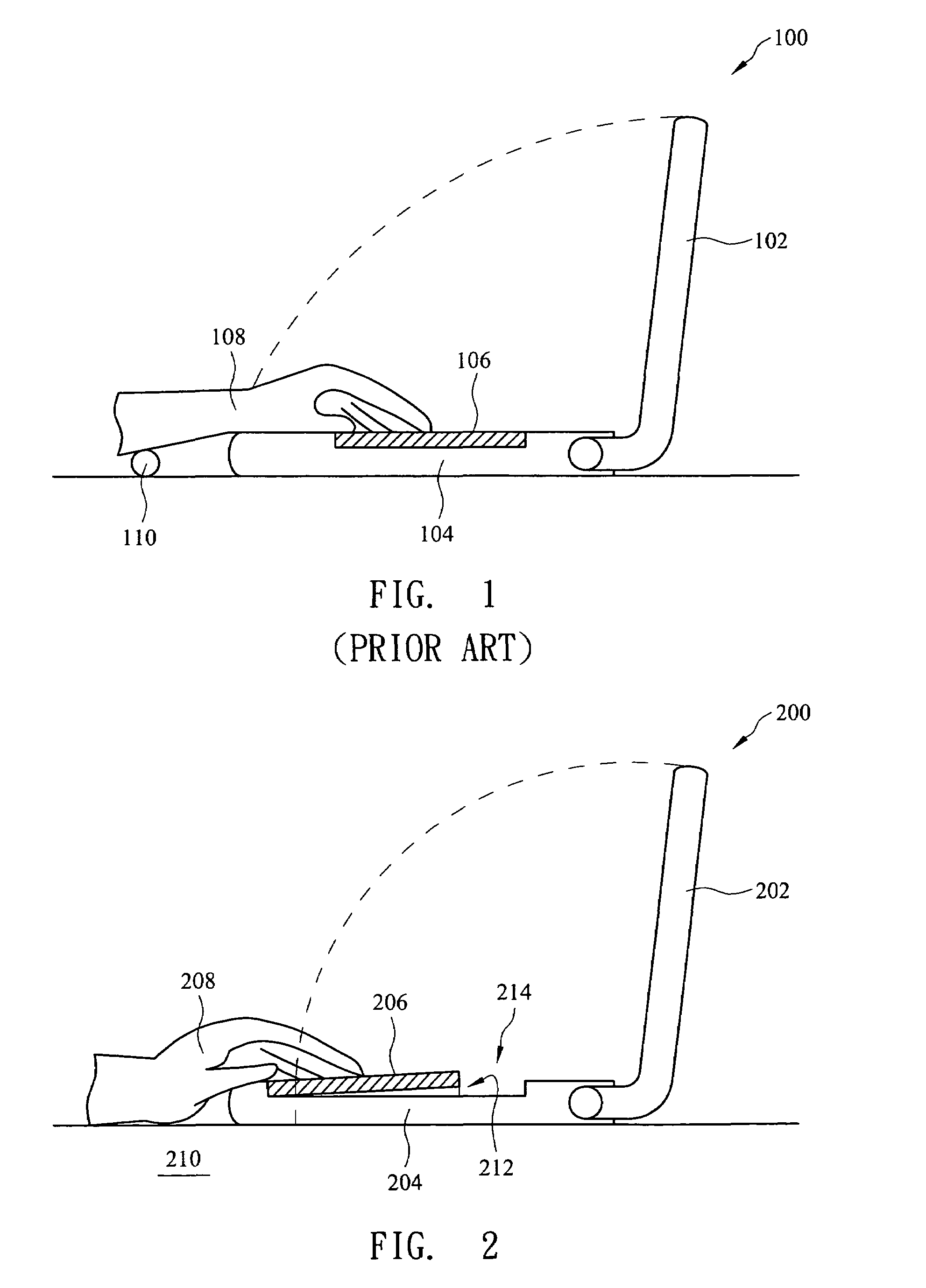 Portable computer with position-adjustable keyboard