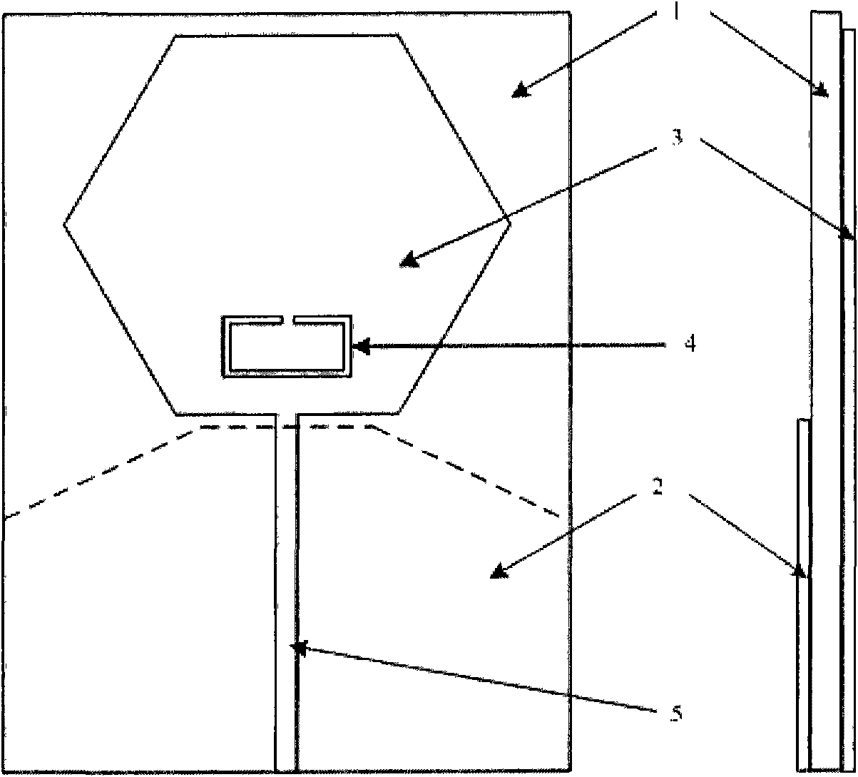 Ultra-wideband monopole antenna with trap characteristics