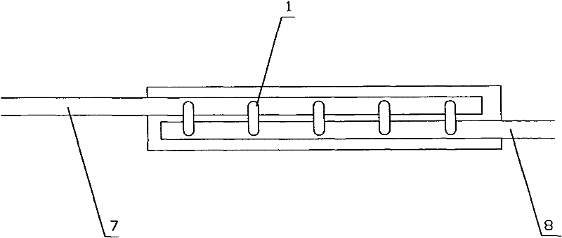 Solar energy heat-collection system utilizing vacuum tube matrix