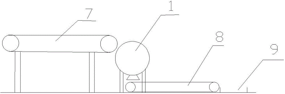 Waste plastic crushing device