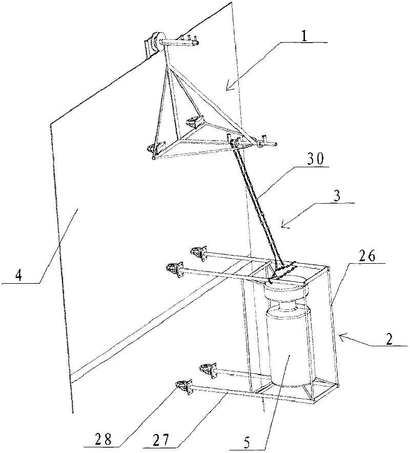 Travelling device for welding joint radiological inspecting machine