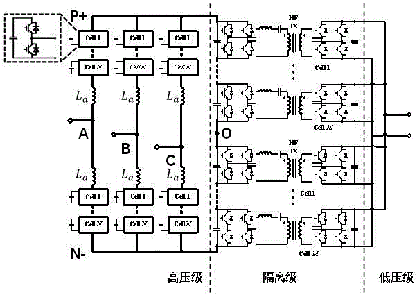 Novel three-phase current converter topology based on modular multilevel converter