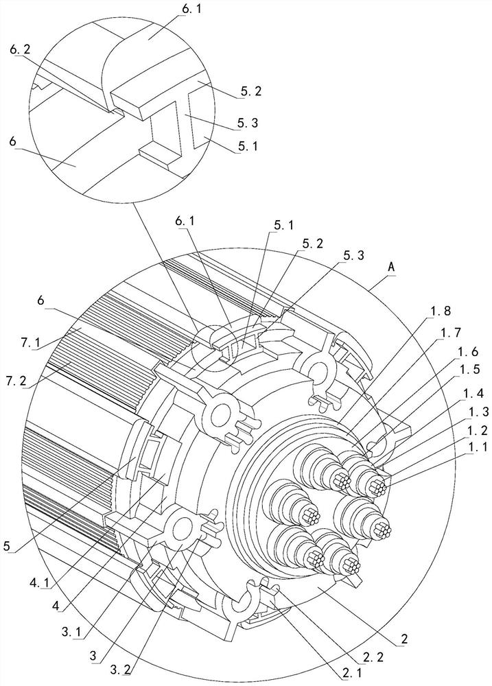 High-flame-retardant high-insulativity fireproof cable