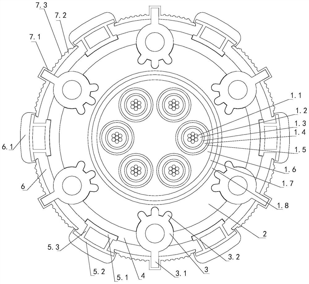 High-flame-retardant high-insulativity fireproof cable