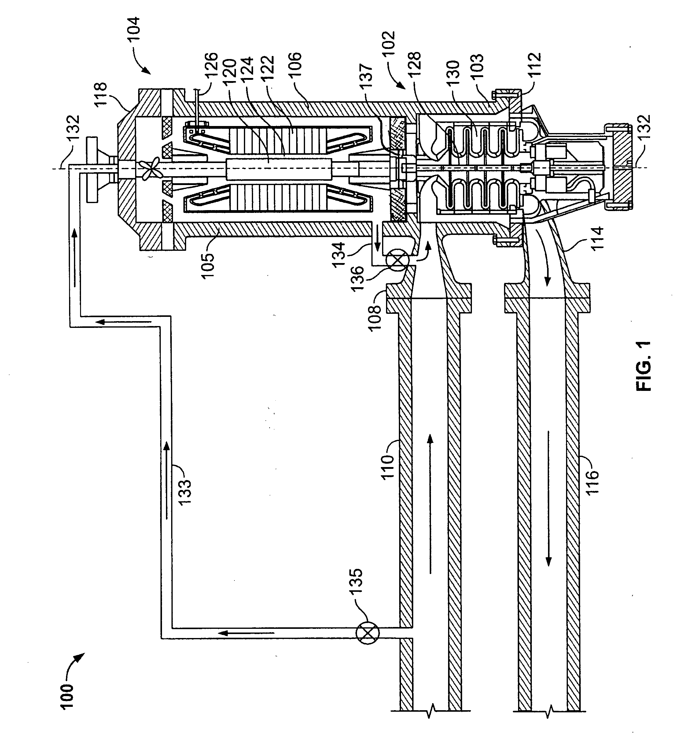 Methods and apparatus for using an electrical machine to transport fluids through a pipeline