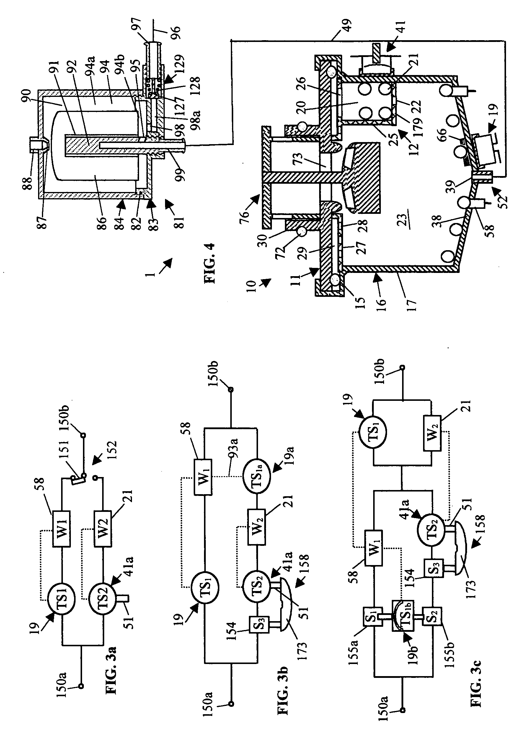 Fluid delivery system for generating pressurized hot water pulses