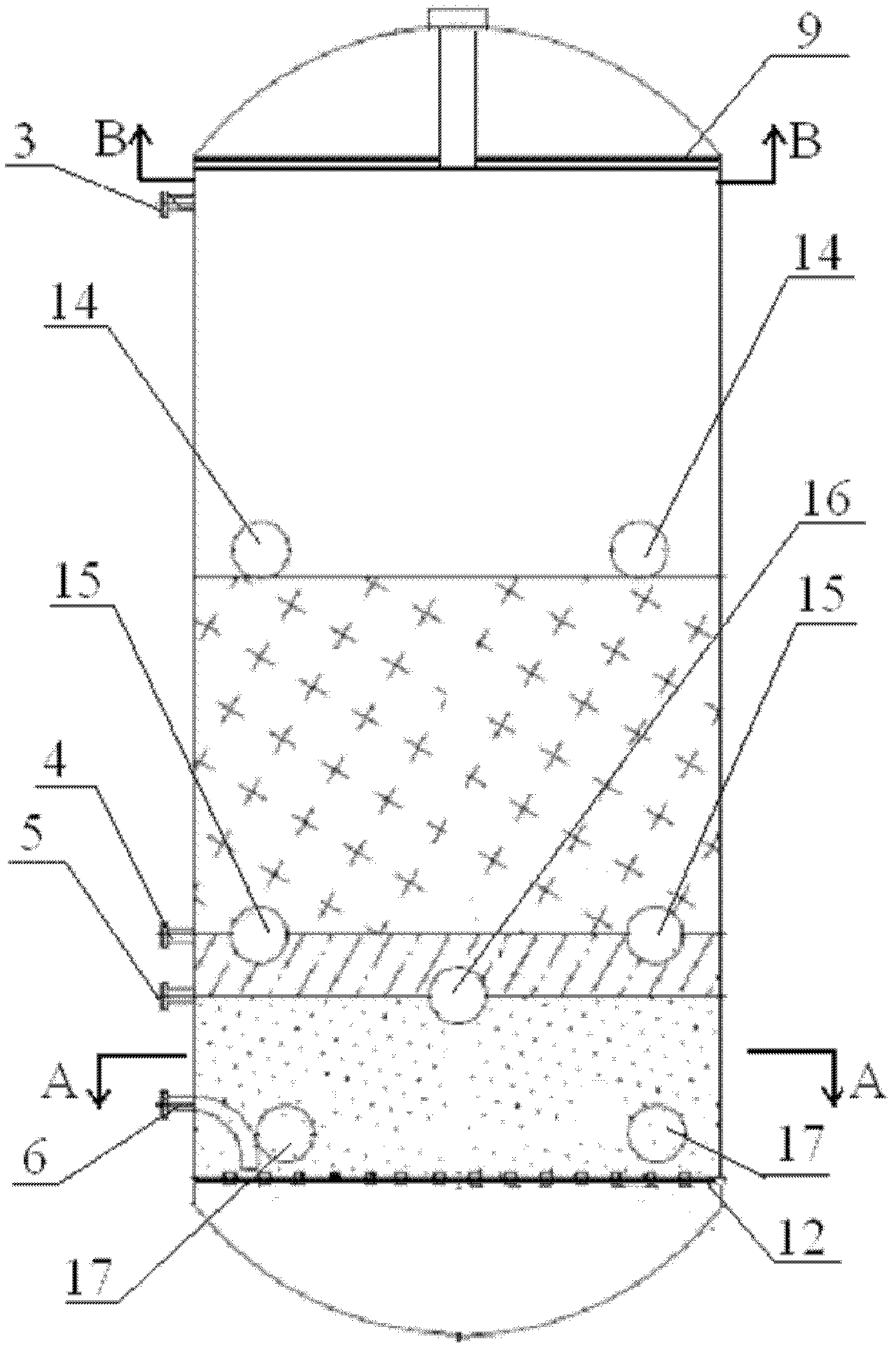 Condensate polishing mixed bed anion-cation resin separation filter and control method thereof