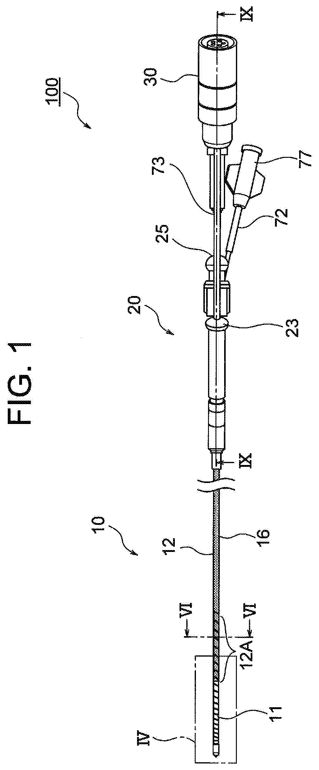 Ablation needle device and high-frequency ablation treatment system for tumor