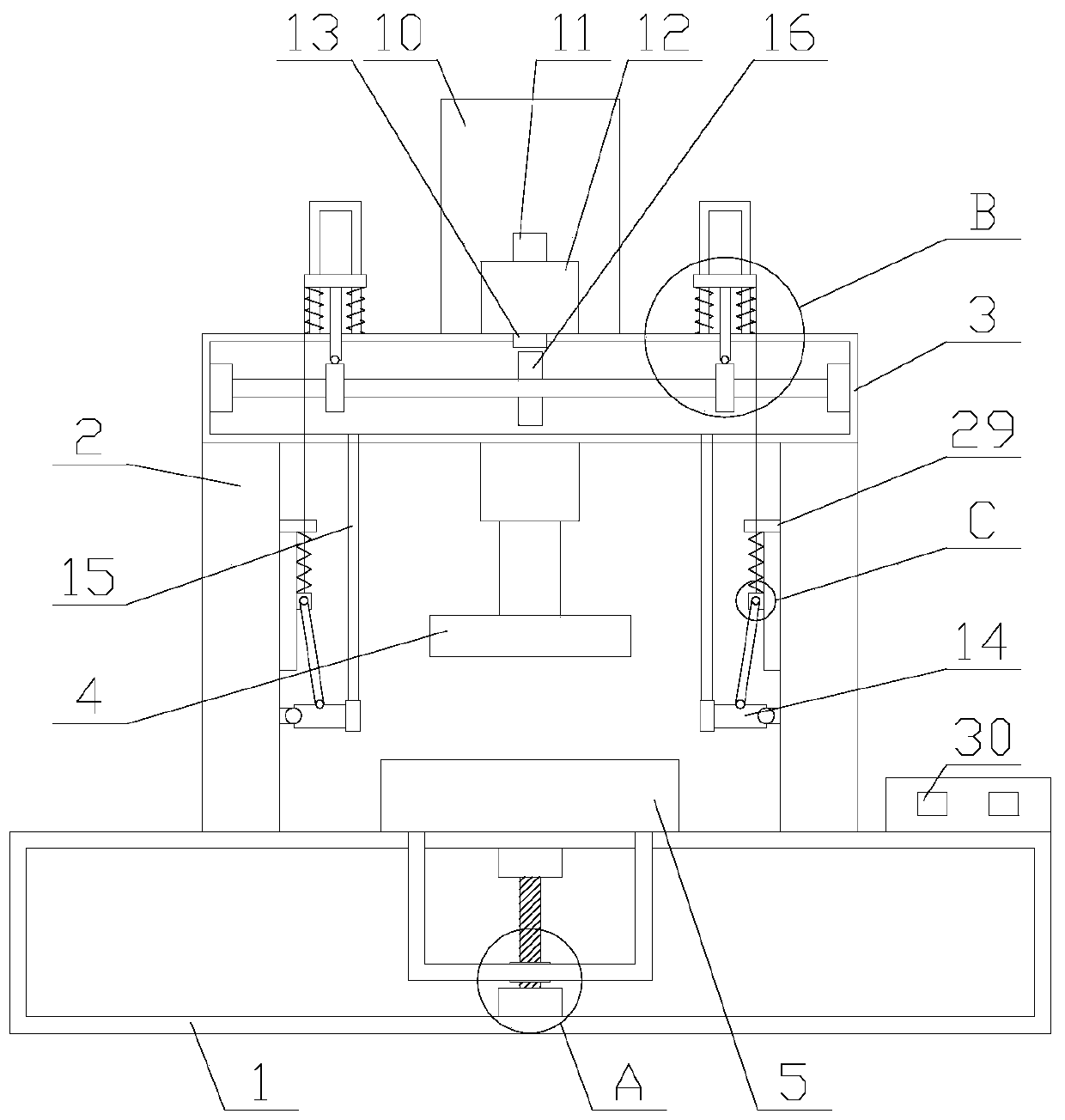 Cleaning type false tooth polishing system with adjusting function