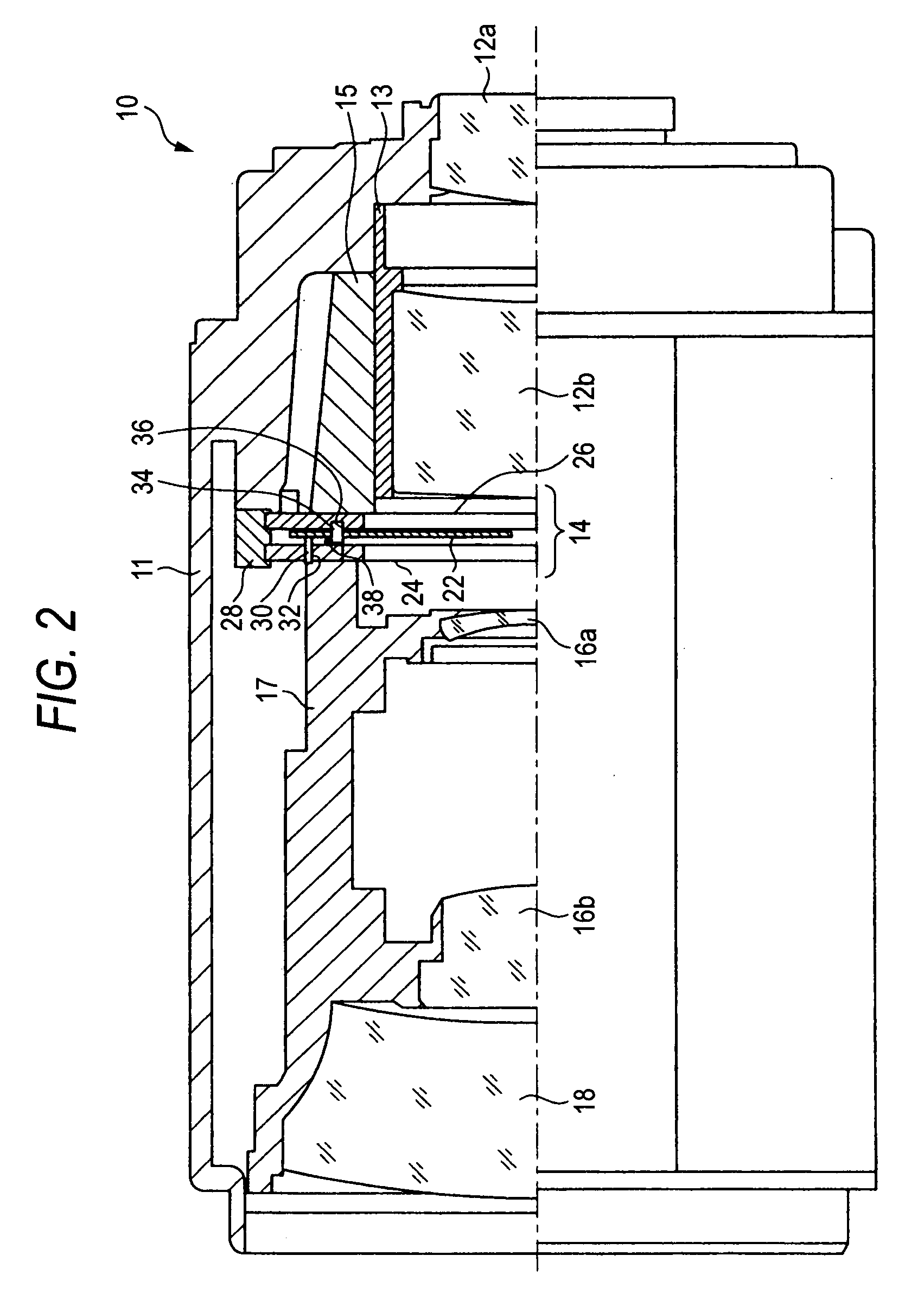 Lens aperture-adjustment device and closed circuit television camera