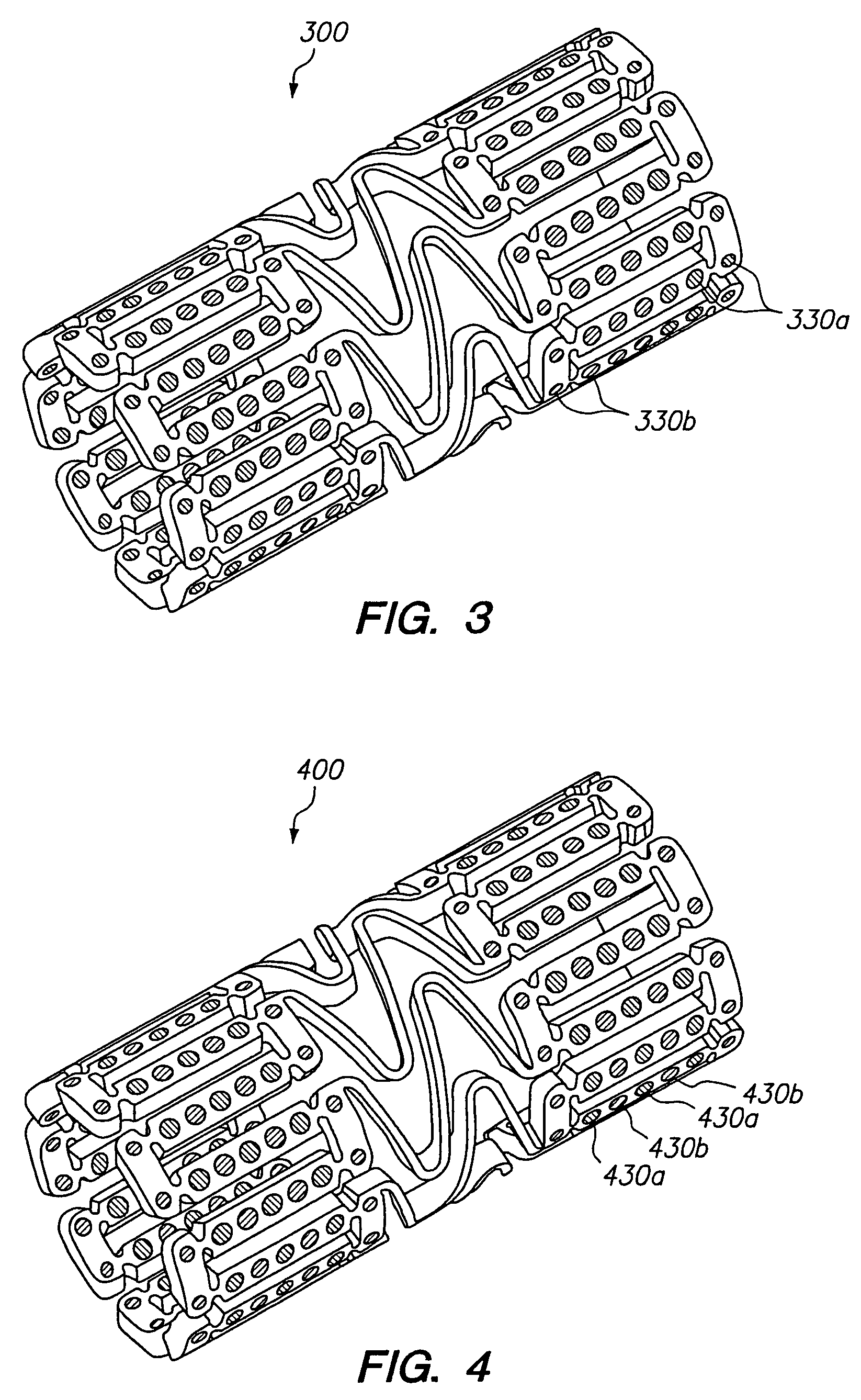 Expandable medical device with openings for delivery of multiple beneficial agents