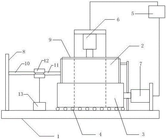 Shearing strength testing device for pile-soil interface