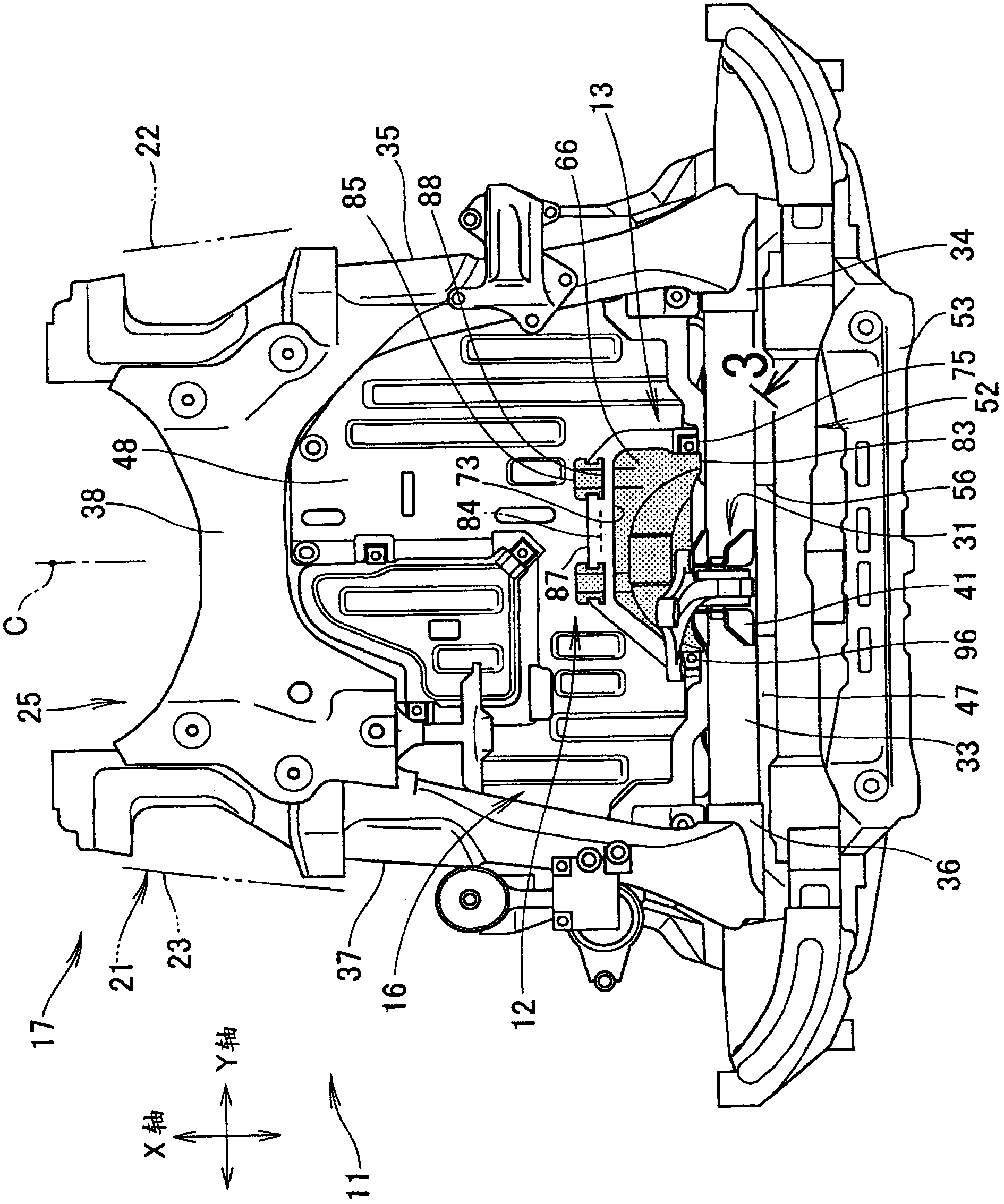 Lid-fastening structure