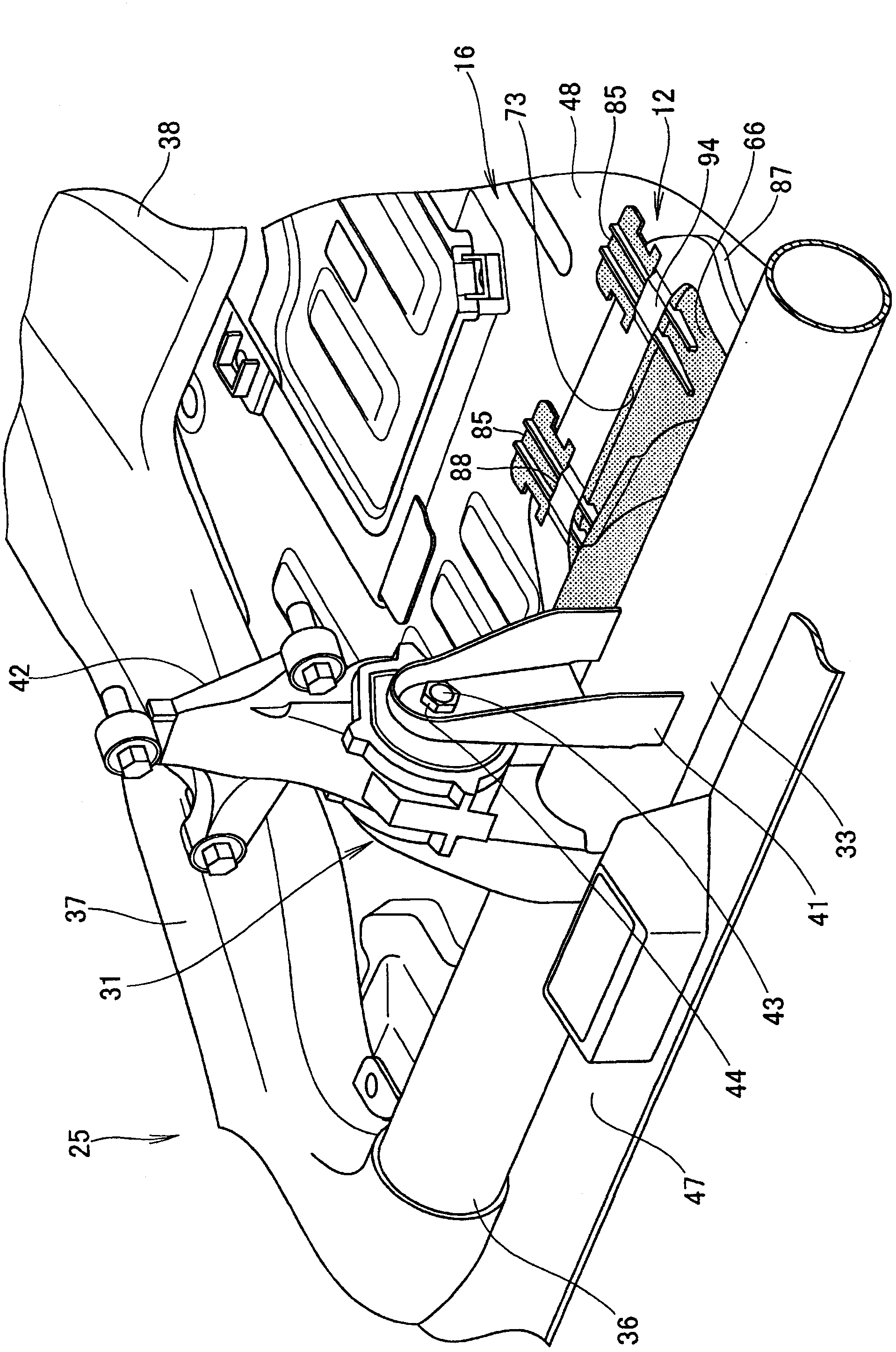 Lid-fastening structure