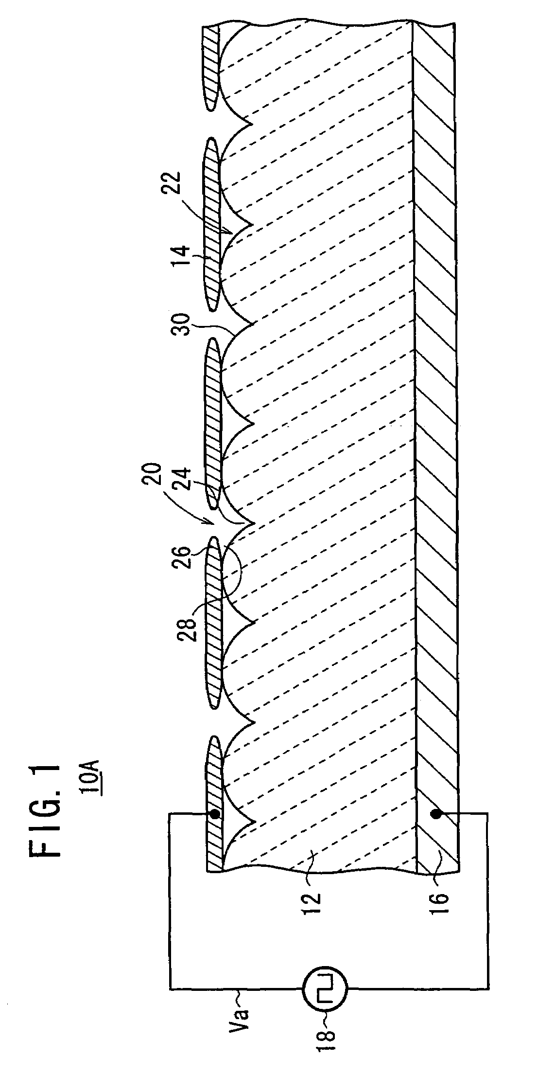 High efficiency dielectric electron emitter