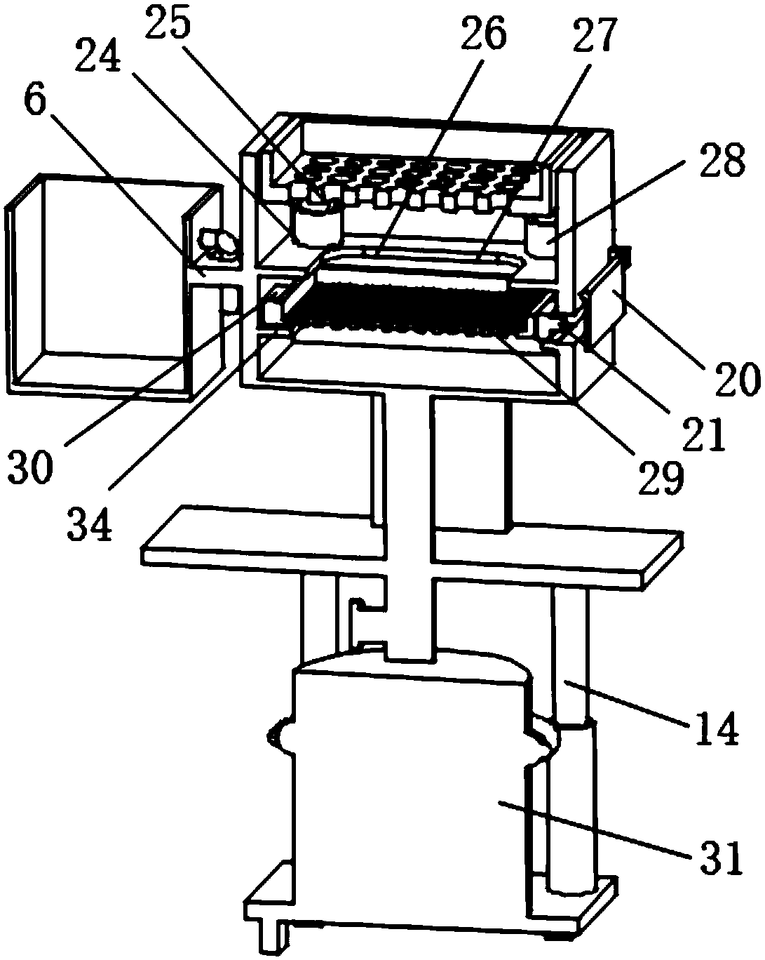 Powder sieving device suitable for powder bed type metal 3D printing equipment