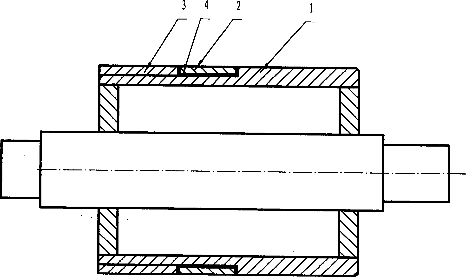 Steel billet feeding cylinder and the method of making and repairing it