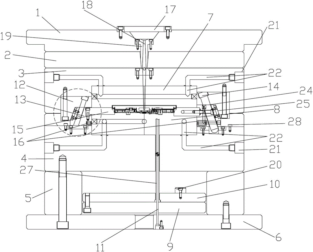 Precise mold of vehicle accumulator shell injection molding parts