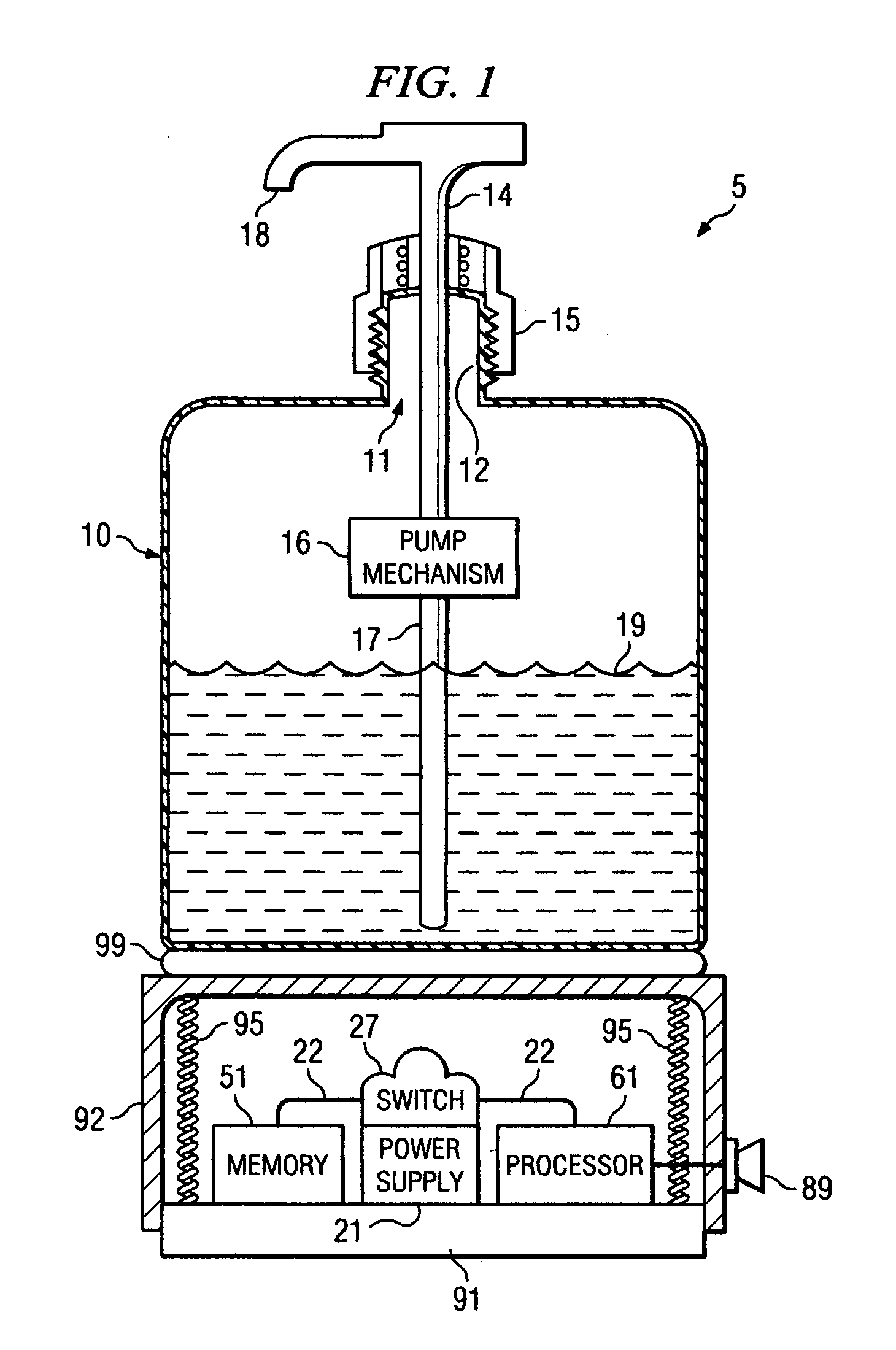 Entertaining or advertising hygiene apparatus