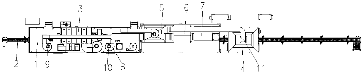 Integrated production line degreasing brazing machining process for air conditioner heat exchanger