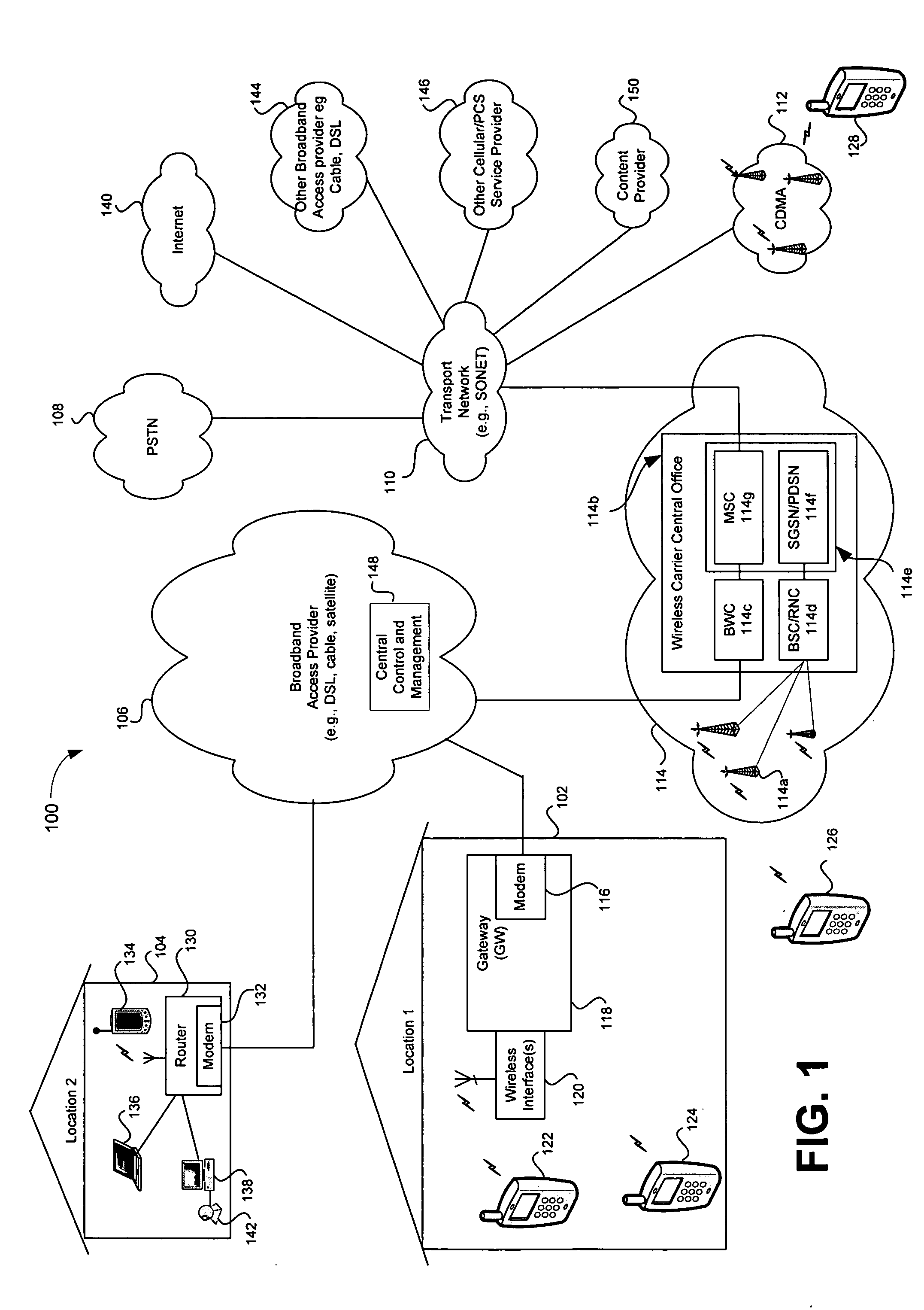 Over the air programming via a broadband access gateway