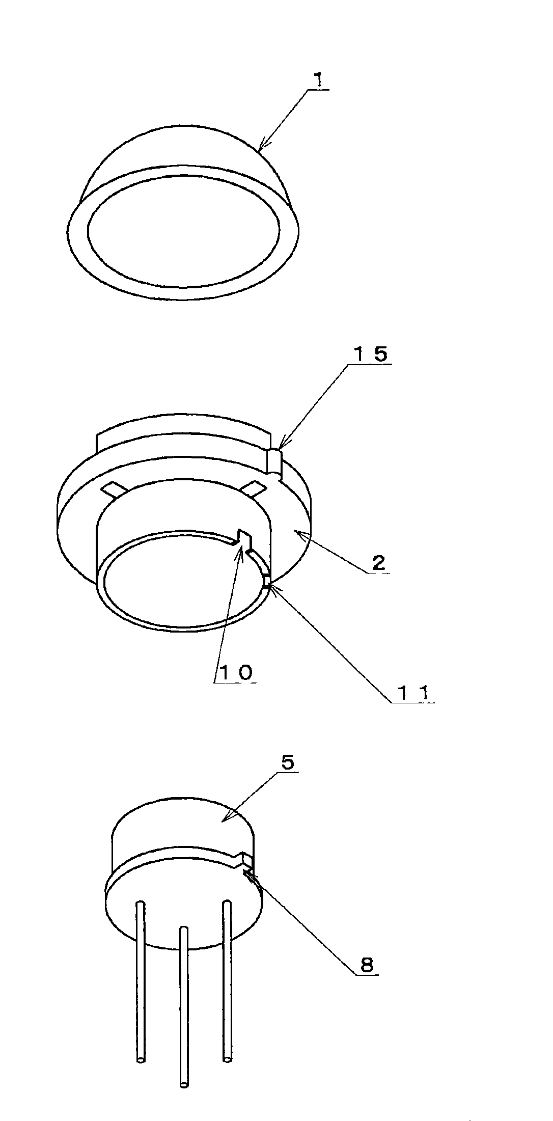 Resin forming optical lens