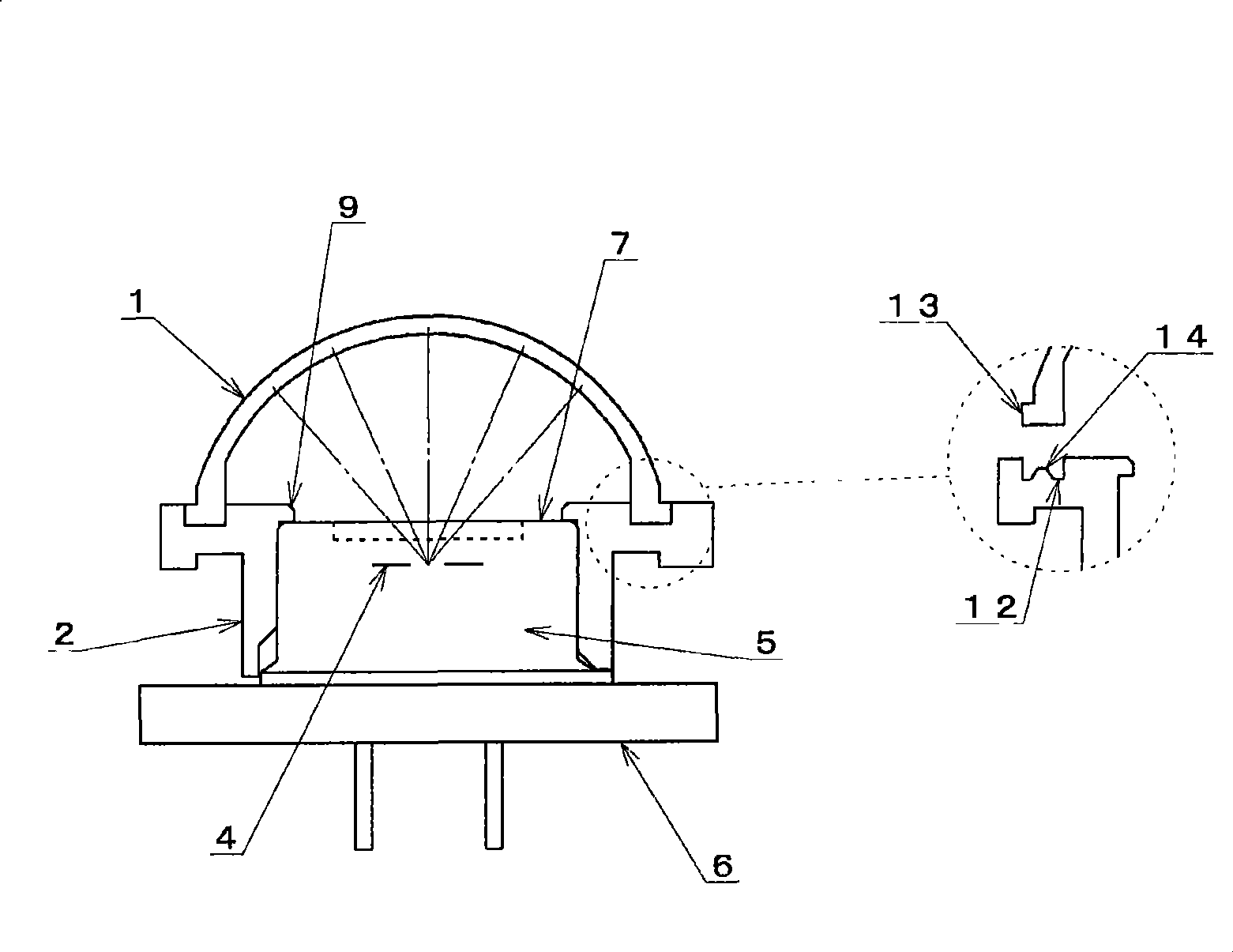 Resin forming optical lens