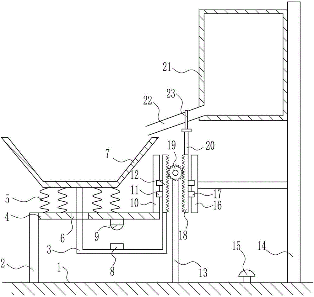 Automatic water adding device for water trough for animal husbandry