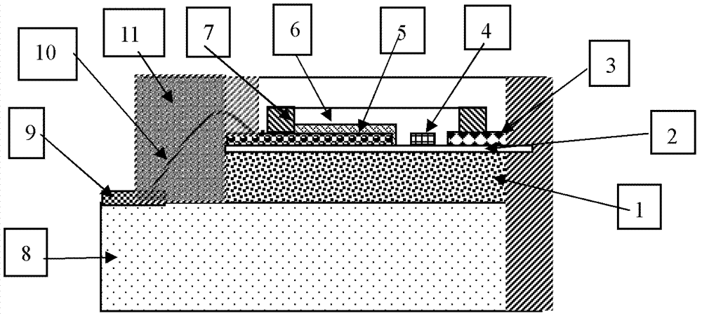 Electropolymerization molecular imprinting technology-based double-parameter composite micro-sensor and preparation thereof